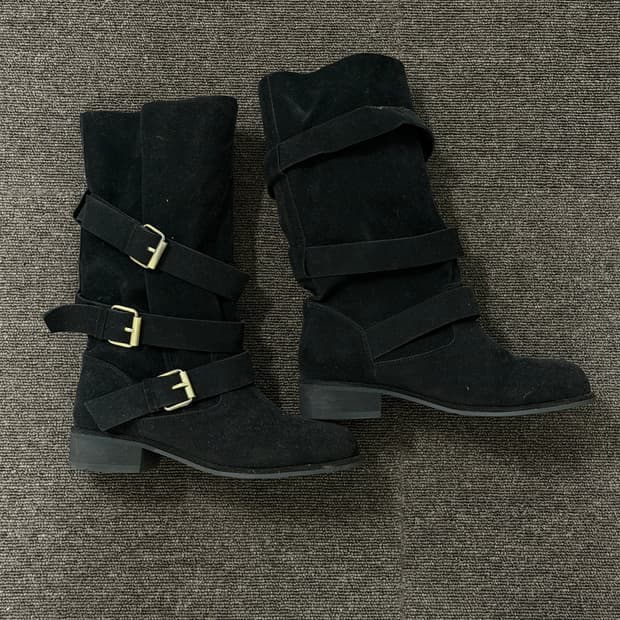 포멜카멜레 스웨이드 하프부츠 (1회 착화)