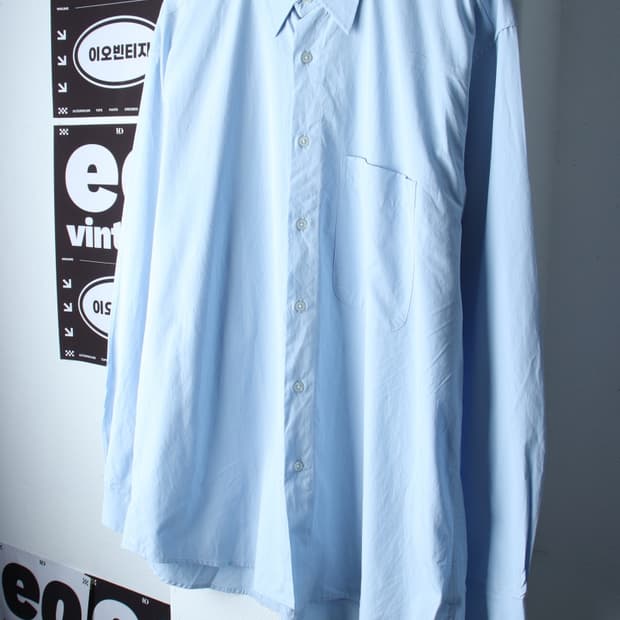 (XL-2XL) 아노블리어 셔츠 남방 오버핏 빅사이즈 무지-H36889