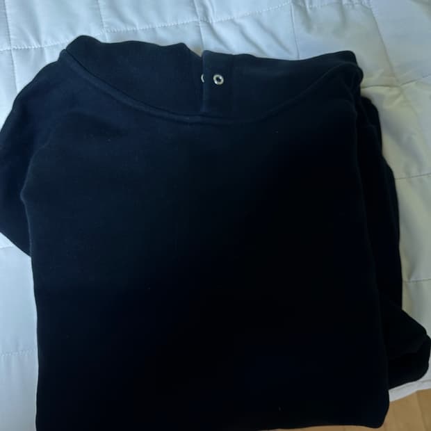 인템포무드 헤비 코튼 후드티 블랙XL