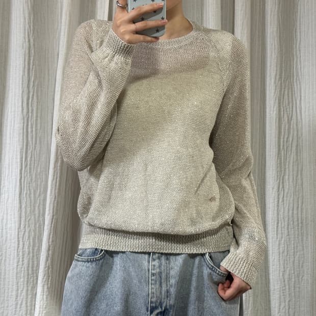 시엔느 Mallorca 그물 니트