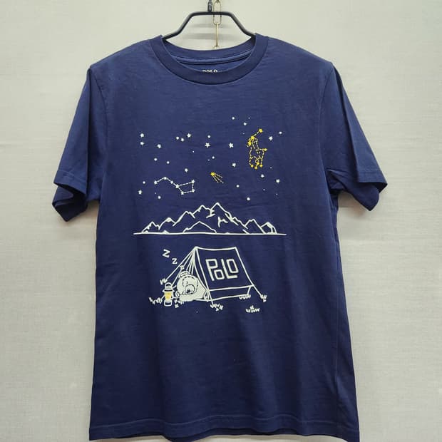 폴로랄프로렌 캠핑베어 프린팅 반팔티 S