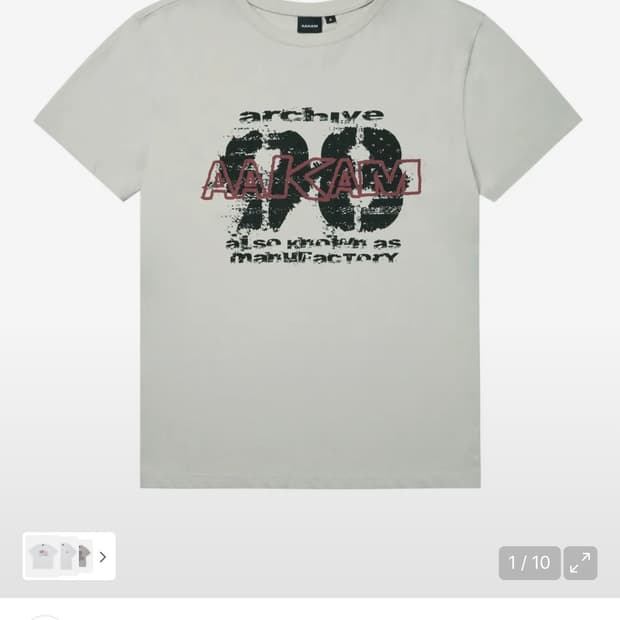 아캄 Painted 98 Half Top (Light Gray)