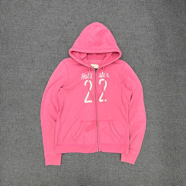 홀리스터 핑크 후드집업