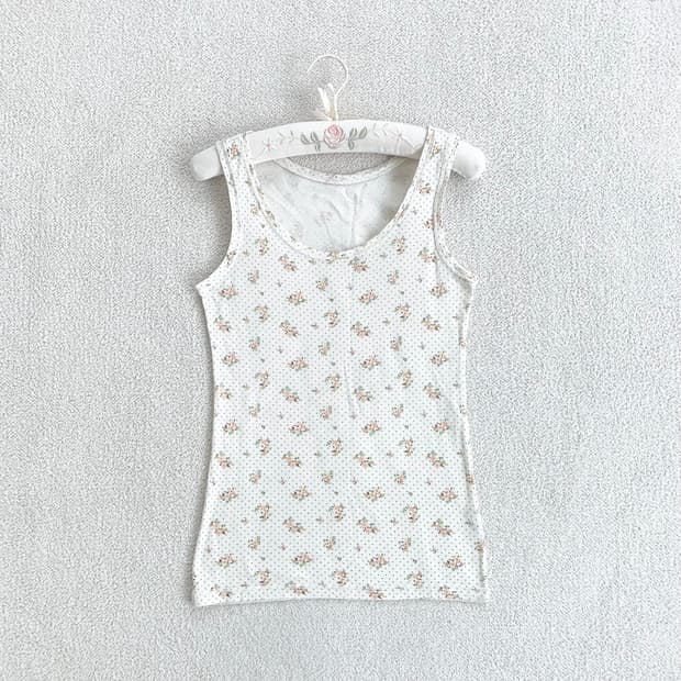 잔꽃 도트 러블리 나시 ♥ 