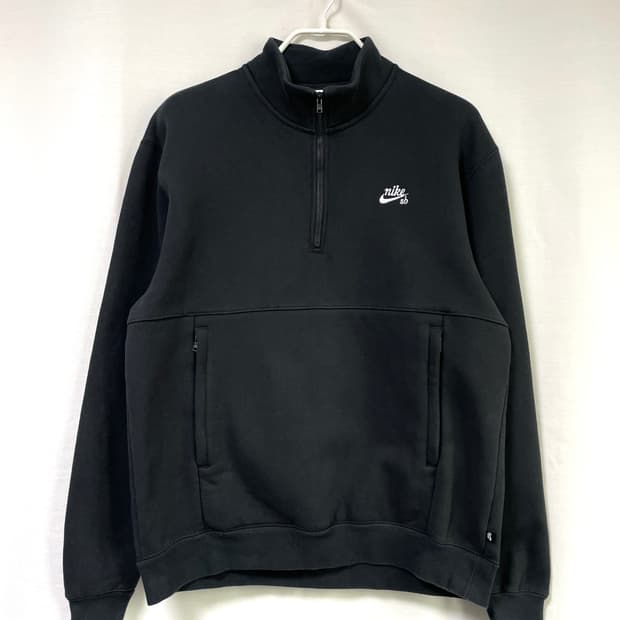 나이키sb 남녀공용 반집업 기모 맨투맨 L _ 블랙