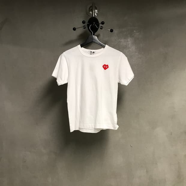 꼼데가르송 와펜 반팔 티셔츠 화이트 L(W)