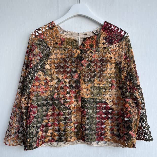 Lasco linas 멀티 크로쉐 가디건