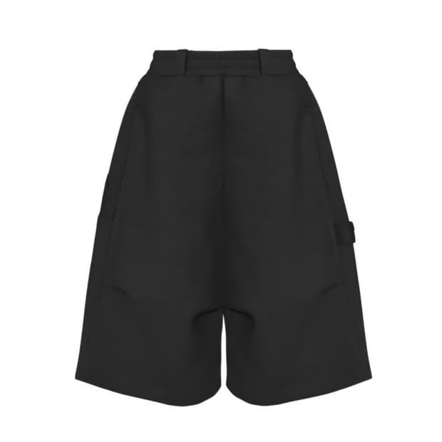 MJD X 코인 서울 와이드 카펜터 버뮤다 팬츠 블랙