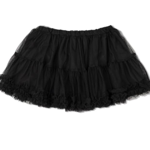 새상품)) 어글리쉐도우 매쉬 프릴 캉캉 팬츠 스커트 블랙