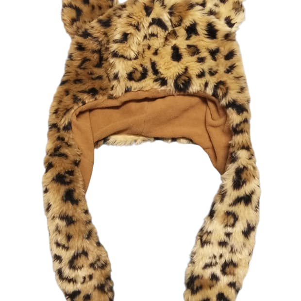 빈티지 곰돌이 귀모자 호피 레오파드 오네히메갸루 핀터깔 달천 캐캐체 펑크