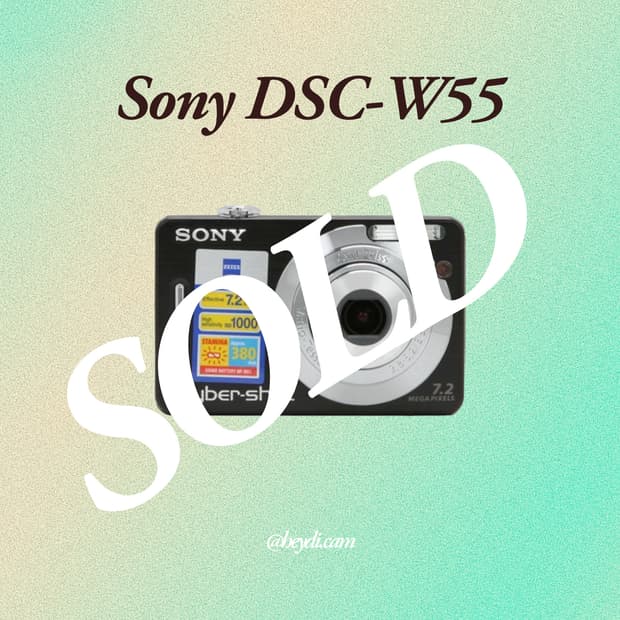 소니 사이버샷 dsc-W55 블랙 (Sony DSC-W55)