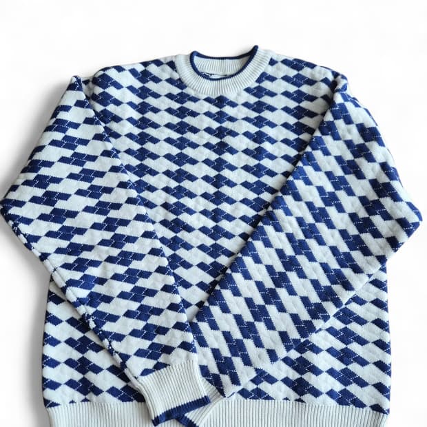 아더에러 테닛 니트 체크 (A3 사이즈)