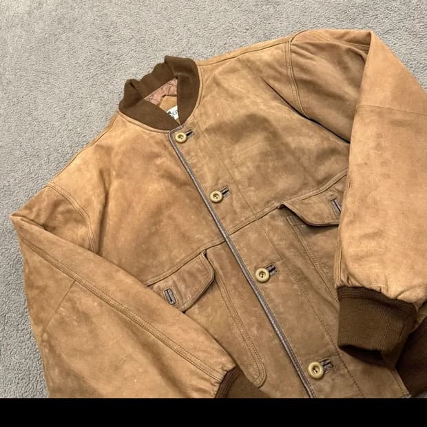 [정품/100] 90s 빈티지 스웨이드 a-1 가죽자켓 c1
