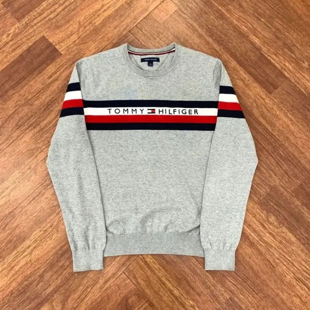 M 타미힐피거 라운드 니트