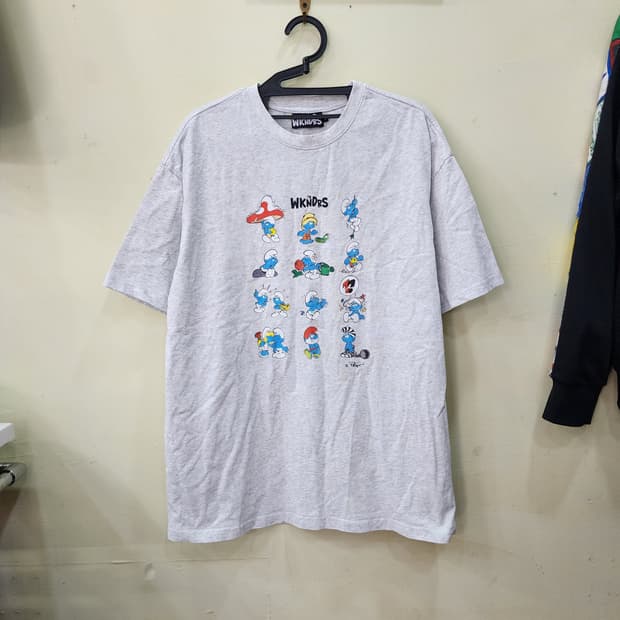 [L] 더위크엔더스 스머프 그래픽 반팔 티셔츠