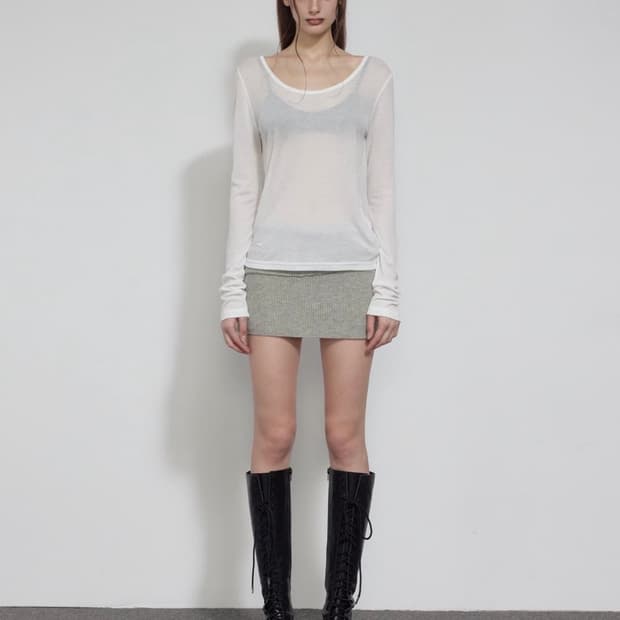보헤미안서울 ESSENTIAL SCOOP NECK T