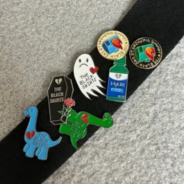 검정치마 뱃지 구합니다