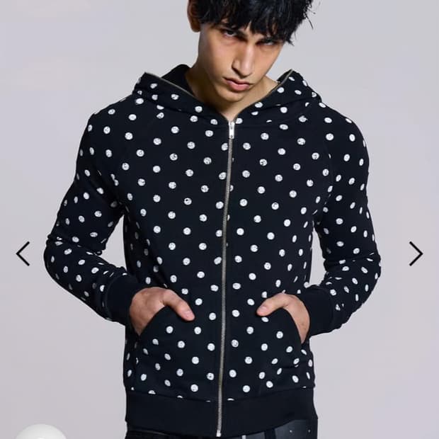 제이디드 런던 폴카돗 후드티M