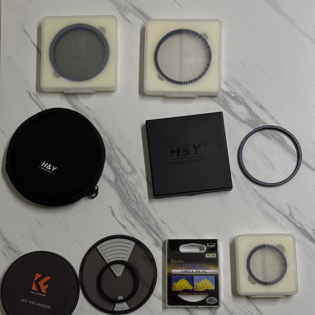 H&Y,K&F CONCEPT,Kenko 각종 미스트 필터 및 pl필터