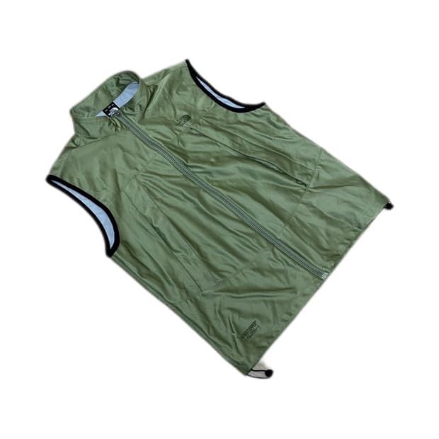 노스페이스 카키 윈드스토퍼 런닝 베스트