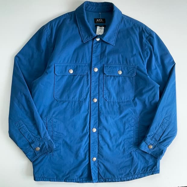 A.P.C  아페쎄 코튼 실버스냅 버튼 알렉스 오버셔츠 자켓