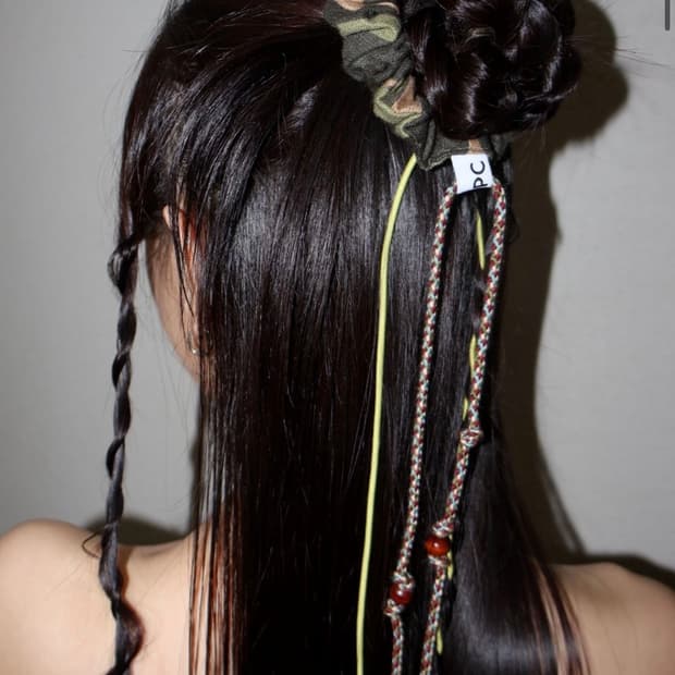 Depc LINEN SCRUNCHIE - CAMO