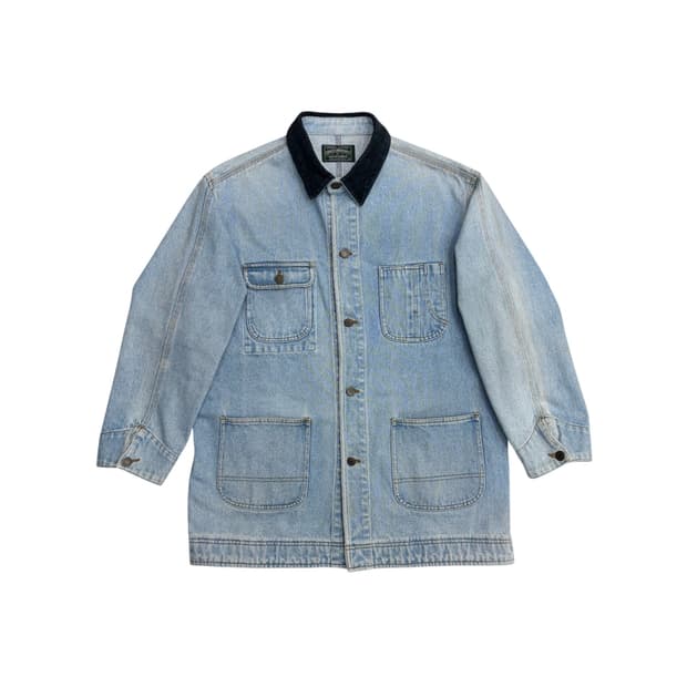 폴로 컨트리 랄프로렌 90s 청 데님 초어 자켓 m 실측 100 L 정도