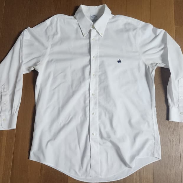 브룩스브라더스 리젠트핏 화이트 옥스포드셔츠(L)