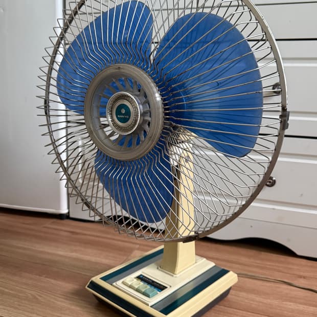 [클리닝 완료] Sanyo 산요 레트로 빈티지 선풍기 정상 작동품 2