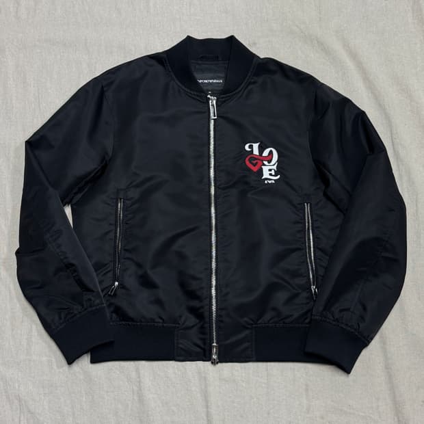 엠포리오 아르마니 LOVE 자수 블루종 자켓 48