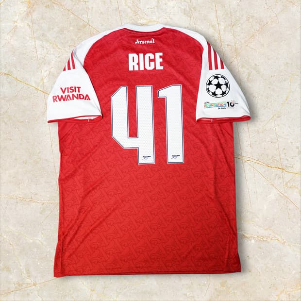 [국내 XL] 25/26 아스날 홈 라이스 유니폼