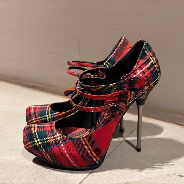 dsquared2 fw2008 Tartan High Heels