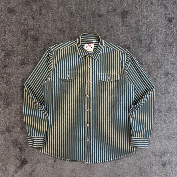Vimanron 스트라이프 워크 셔츠