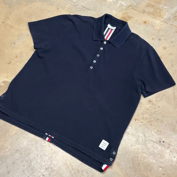 2 톰브라운 네이비 카라티셔츠