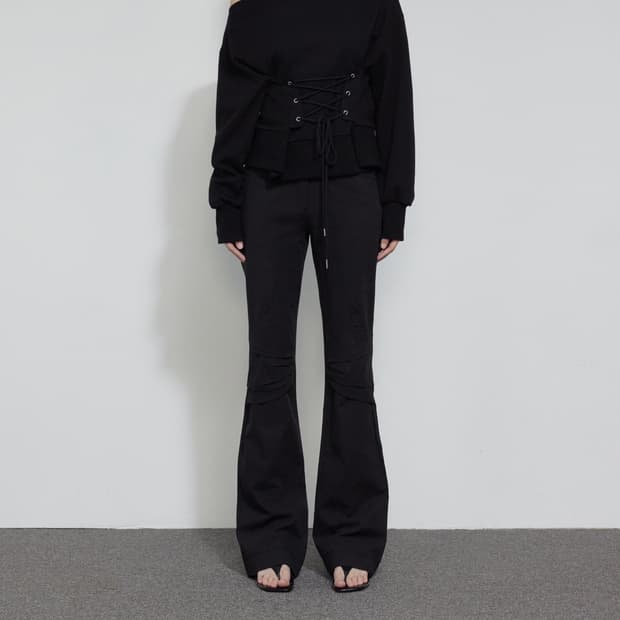 보헤미안 서울 ample knee bootcut