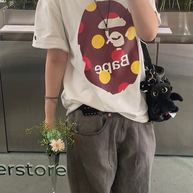 Bape Polka Dot ape T shirt