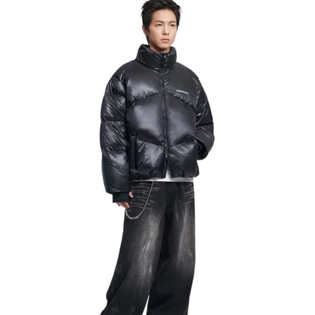 노메뉴얼 SKADI DUCK DOWN - GLOSSY BLACK 패딩