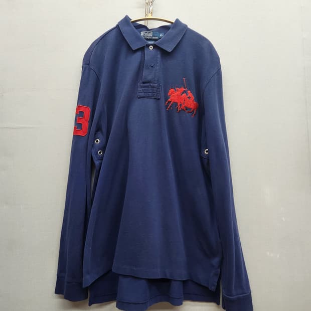 폴로랄프로렌 로고 럭비셔츠 긴팔 XL(L~XL)