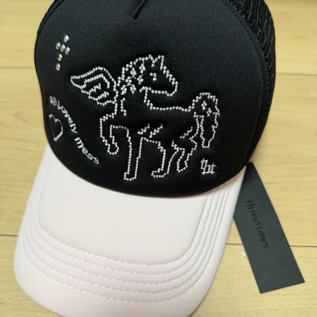 쓰리타임즈 타미 메시 러브 볼캡 / 팝업 한정 모자 threetimess