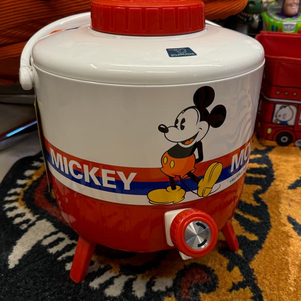 디즈니 미키마우스 빈티지 워터저그 캠핑 물통