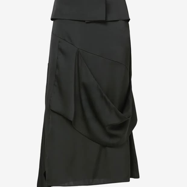 (1) 플레어업 드레이핑 맥시 롱 스커트