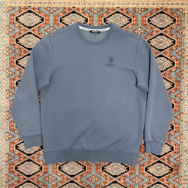 블랙야크 블루 기모 맨투맨 남성100