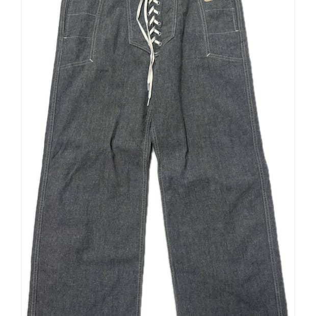 케피탈 데님 로프 이지팬츠