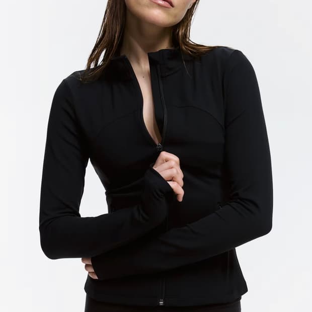 H&M 집업 스포츠 재킷 SOFTMOVE™ 블랙 S