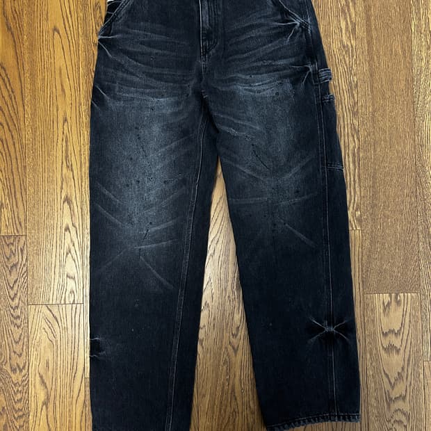 yin and yang DESTROYED DENIM WORK 느린양반