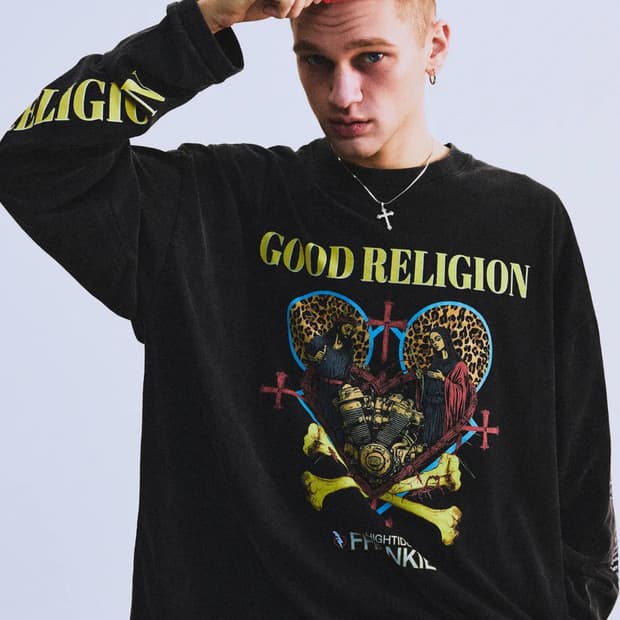 하이타이드 프랭키 블랙 긴팔 티셔츠