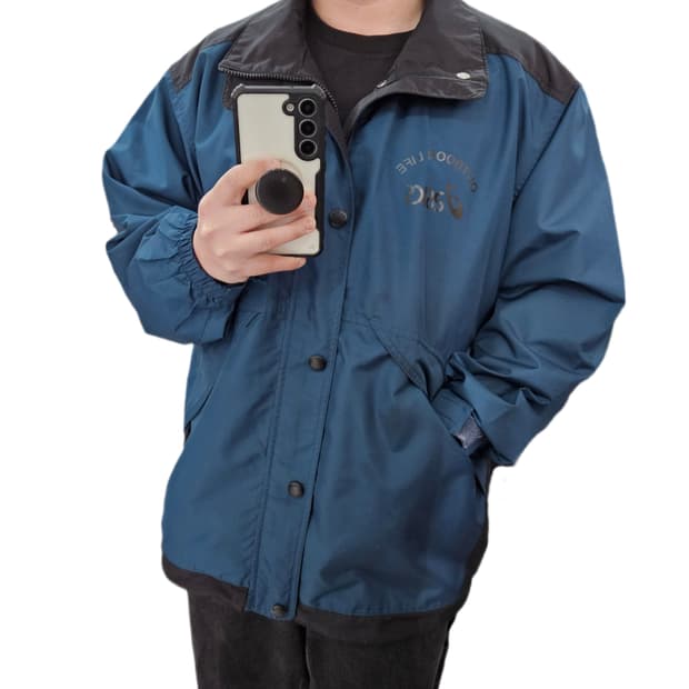 M 아식스 올드스쿨 오버핏 바람막이