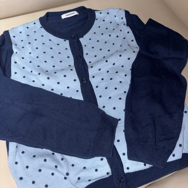 오헤시오 도트가디건 베이비블루