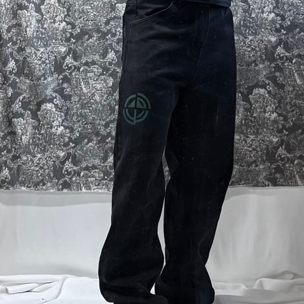 plastic product mpa 플라스틱프로덕트 페인팅 데님 팬츠