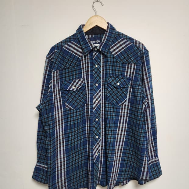 랭글러Wrangler 웨스턴 플란넬 셔츠 2XL - S71